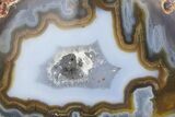 Polished Blue/Purple/Orange Banded Agate - Kerrouchen, Morocco #372666-1